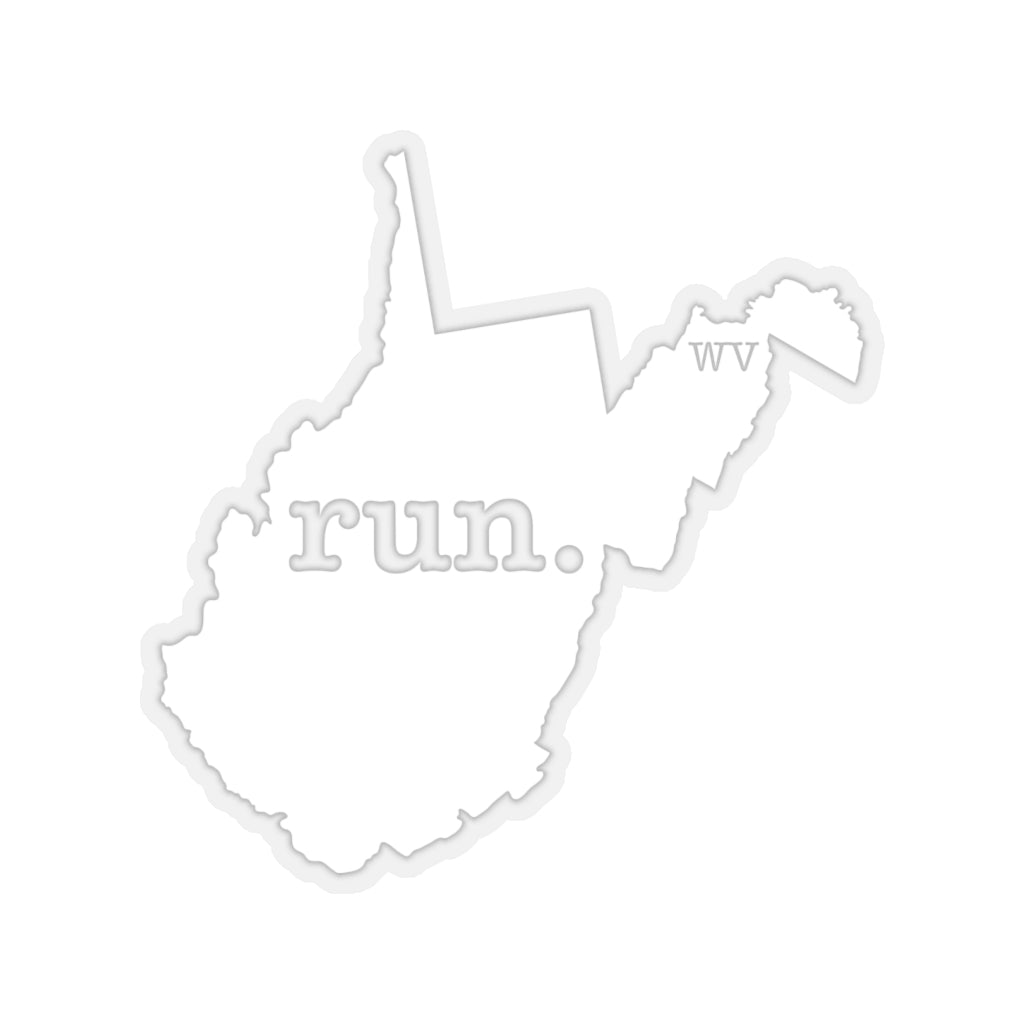 Run West Virginia Stickers (Solid)
