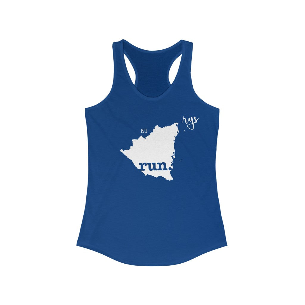 Run Nicaragua Women's Racerback Tank (Solid)