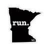 Run Minnesota Stickers (Solid)