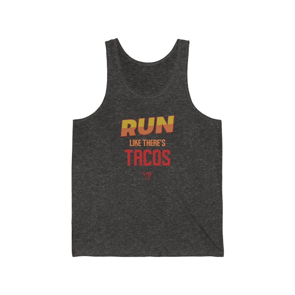 Run Like Theres Tacos Men's / Unisex Tank Top