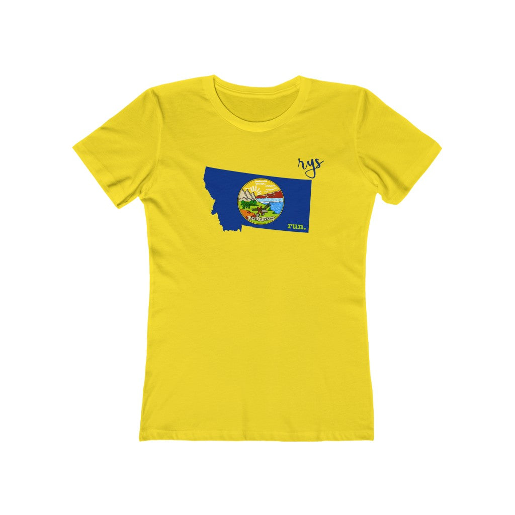 Run Montana Women’s T-Shirt (Flag)
