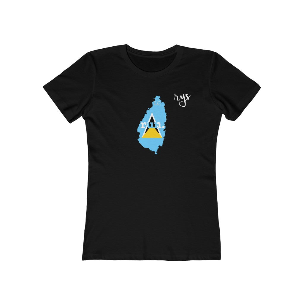 Run St. Lucia Women’s T-Shirt (Flag)
