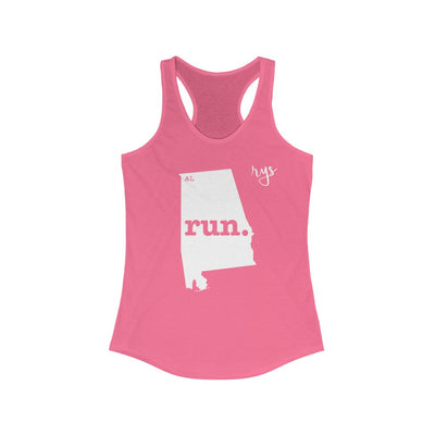 Run Alabama Women's Racerback Tank (Solid)