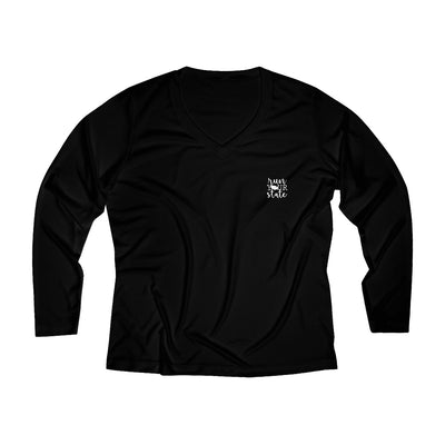 Run Your State Women's Long Sleeve Performance V-Neck Tee