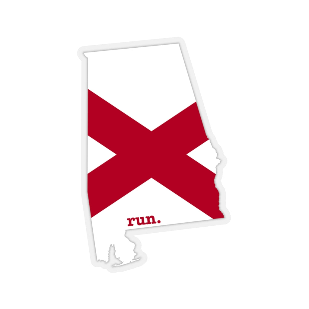 Run Alabama Stickers (Flag)