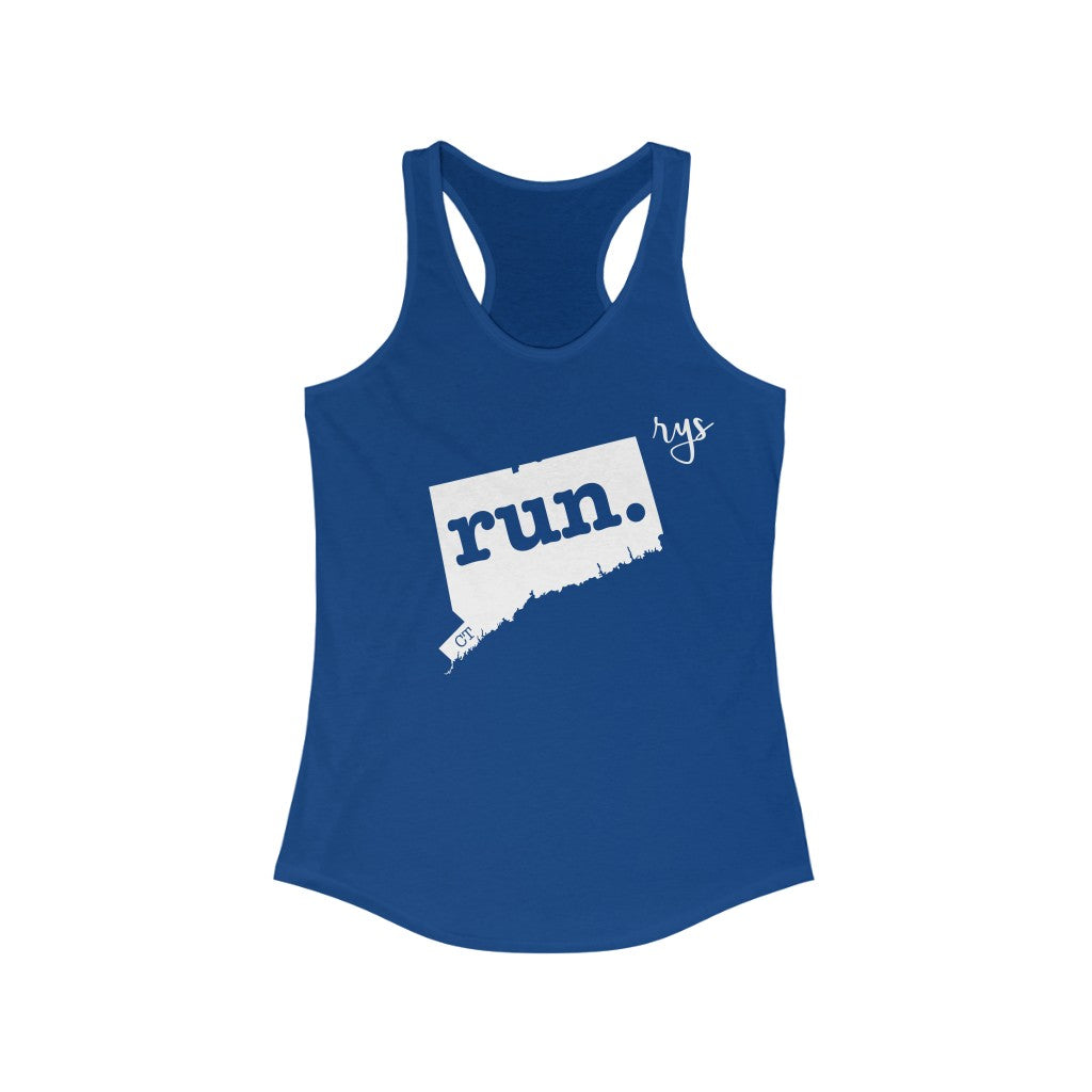 Run Connecticut Women's Racerback Tank (Solid)