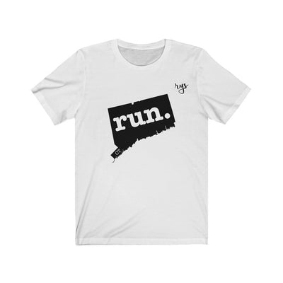 Run Connecticut Men's / Unisex T-Shirt (Solid)