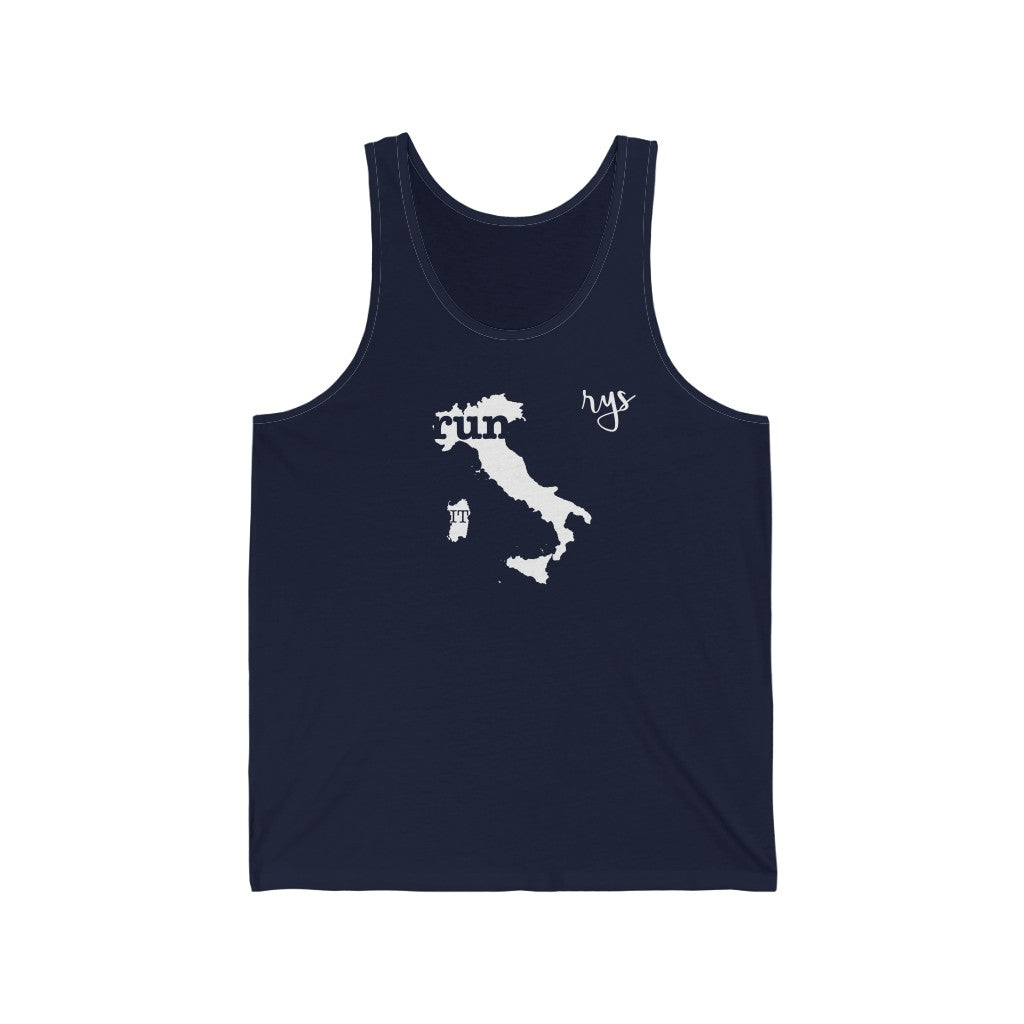 Run Italy Men's / Unisex Tank Top (Solid)
