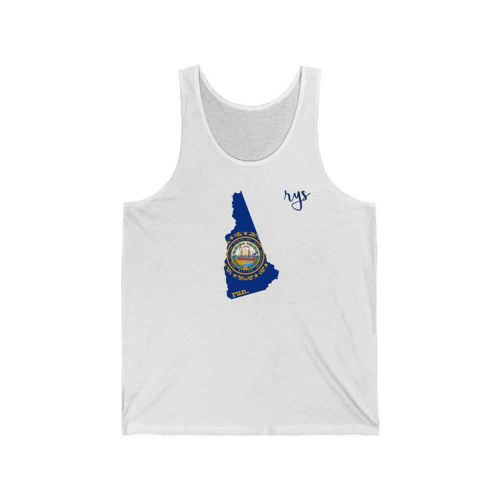 Run New Hampshire Men's / Unisex Tank Top (Flag)