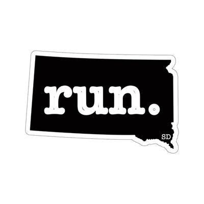 Run South Dakota Stickers (Solid)