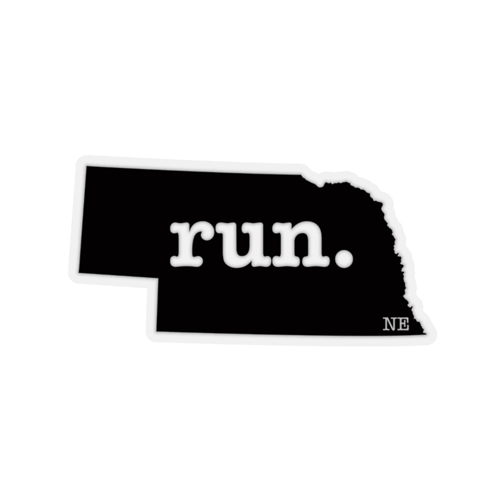 Run Nebraska Stickers (Solid)