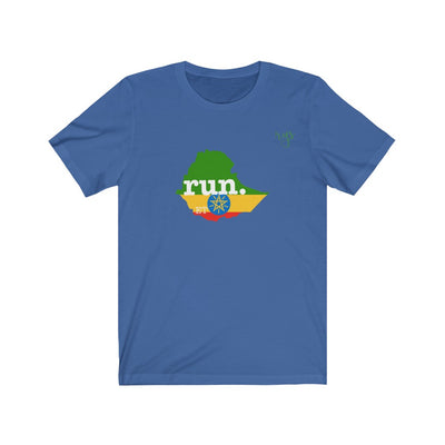 Run Ethiopia Men's / Unisex T-Shirt (Flag)