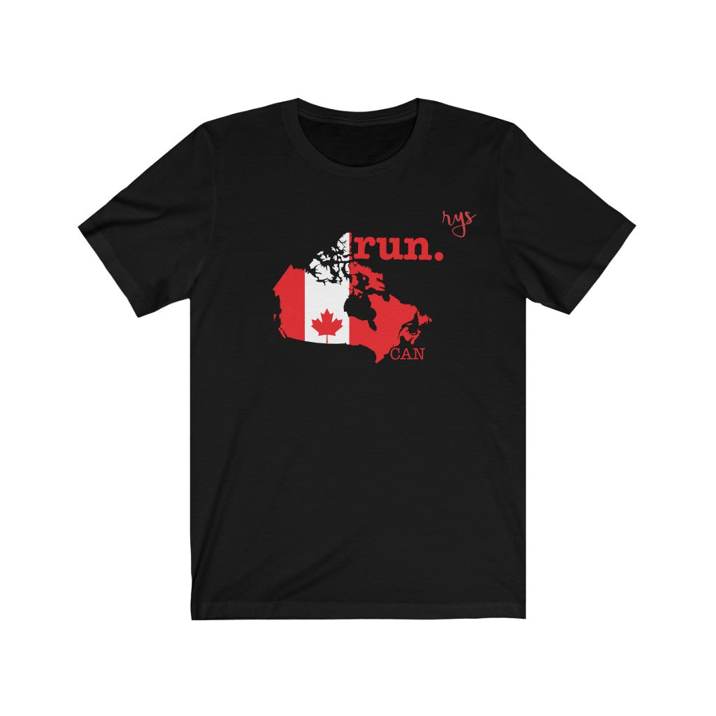 Run Canada Men's / Unisex T-Shirt (Flag)