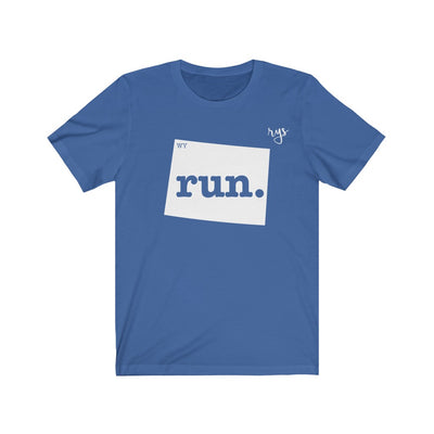 Run Wyoming Men's / Unisex T-Shirt (Solid)