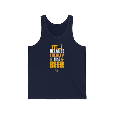 Run For Beer Men's / Unisex Tank Top