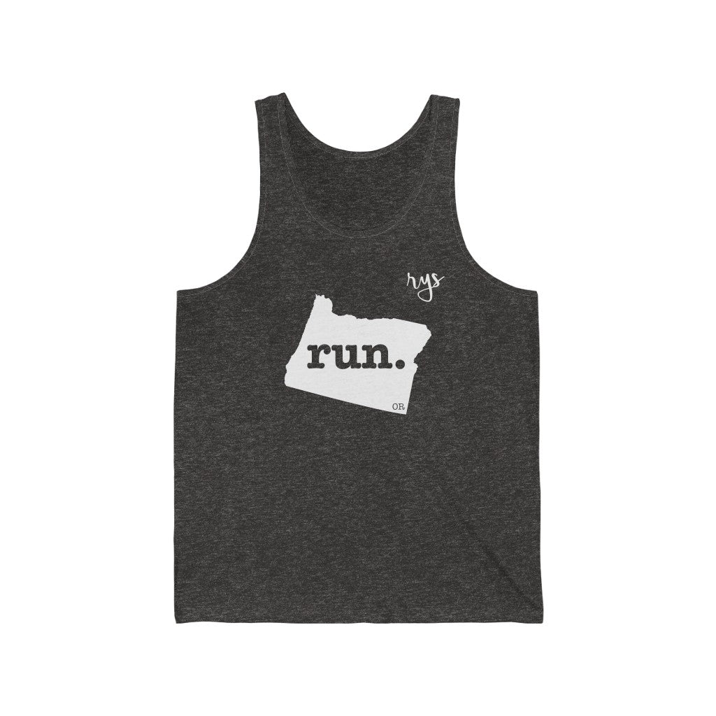 Run Oregon Men's / Unisex Tank Top (Solid)