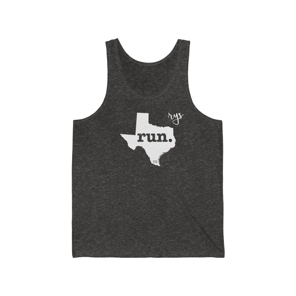 Run Texas Men's / Unisex Tank Top (Solid)