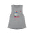 Run Belize Women's Scoop Muscle Tank (Flag)