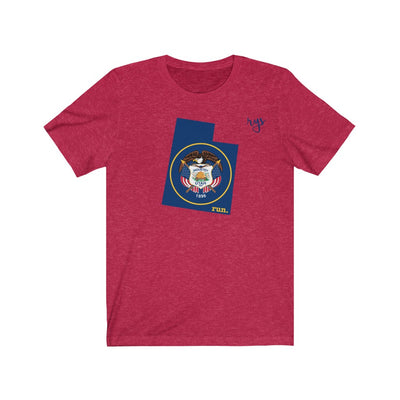 Run Utah Men's / Unisex T-Shirt (Flag)