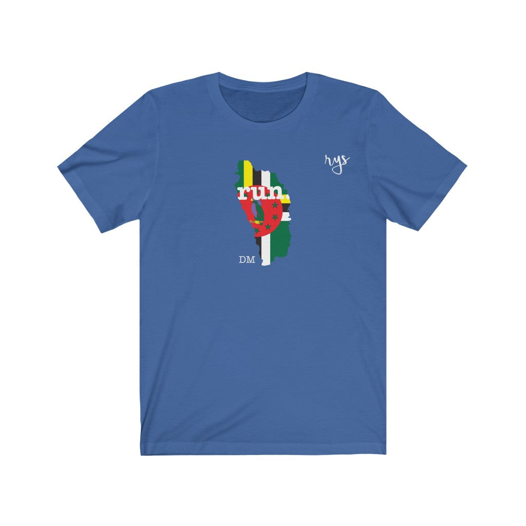 Run Dominica Men's / Unisex T-Shirt (Flag)