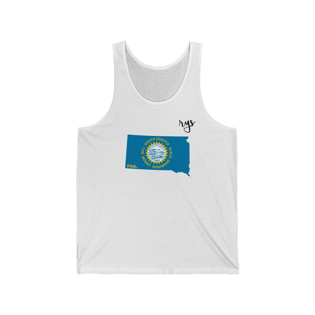 Run South Dakota Men's / Unisex Tank Top (Flag)