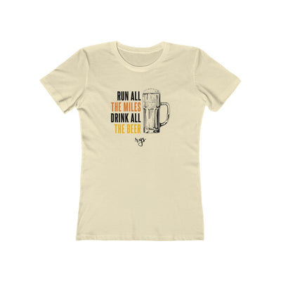 Run Miles Drink Beer Women’s T-Shirt