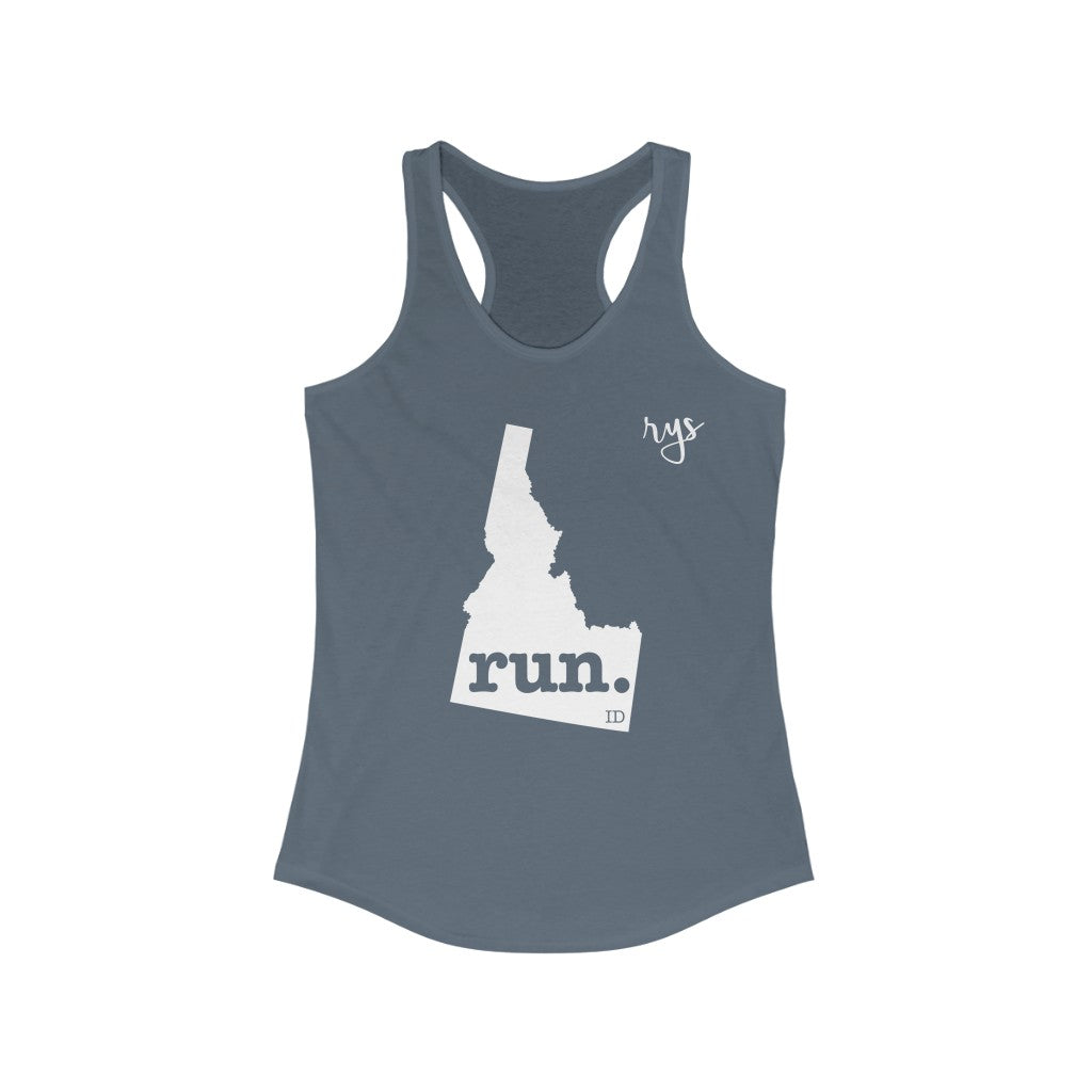 Run Idaho Women's Racerback Tank (Solid)