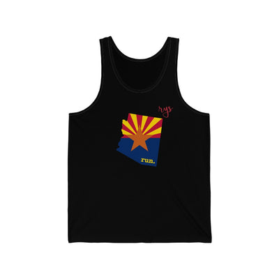 Run Arizona Men's / Unisex Tank Top (Flag)
