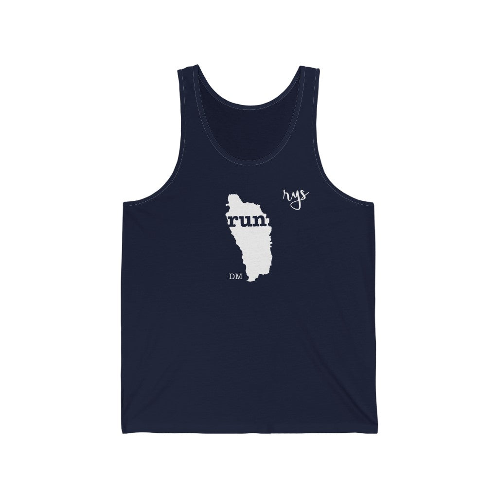 Run Dominica Men's / Unisex Tank Top (Solid)