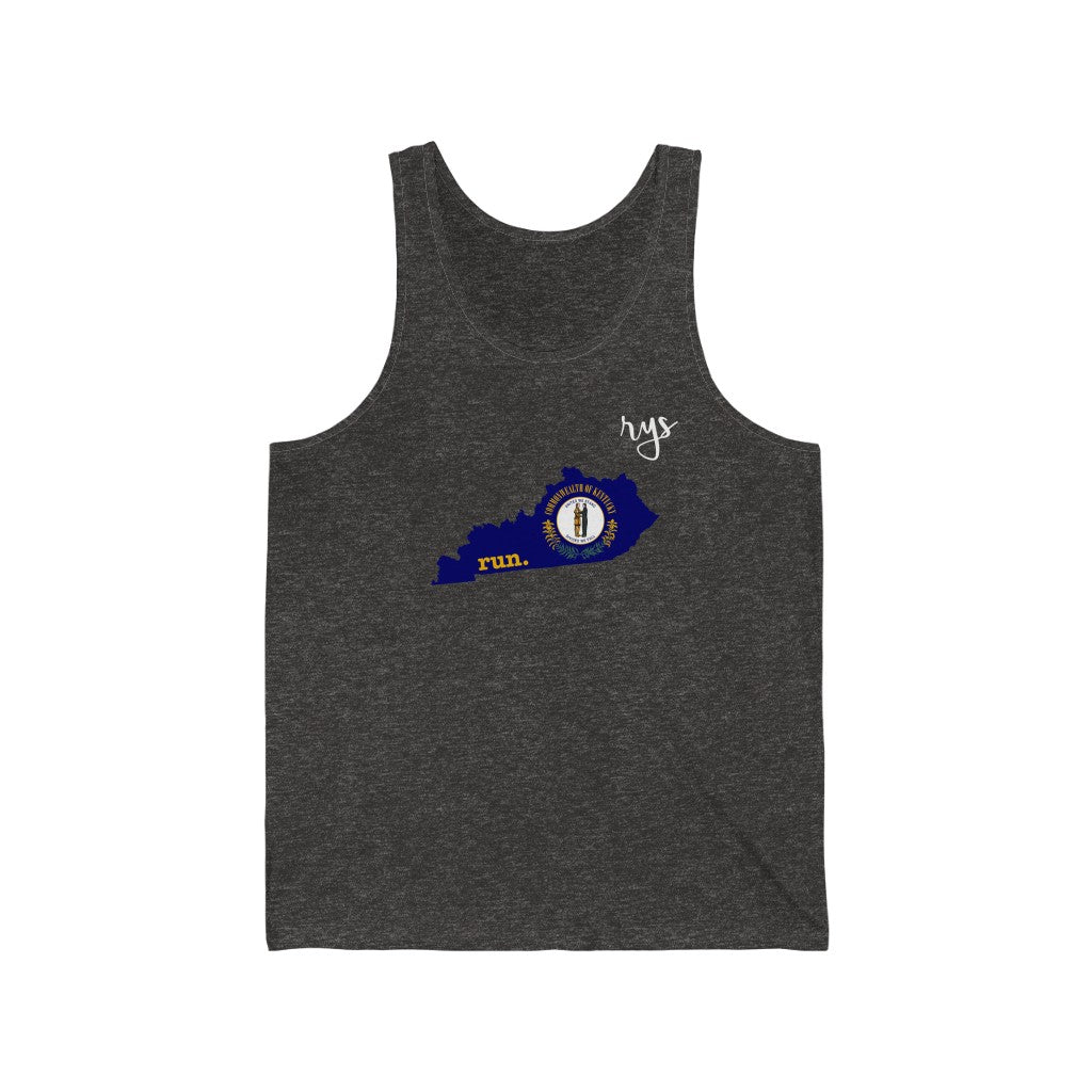 Run Kentucky Men's / Unisex Tank Top (Flag)