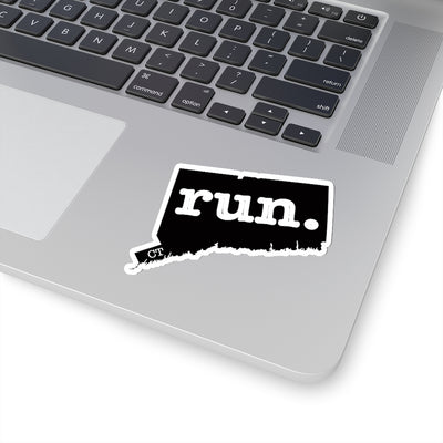 Run Connecticut Stickers (Solid)