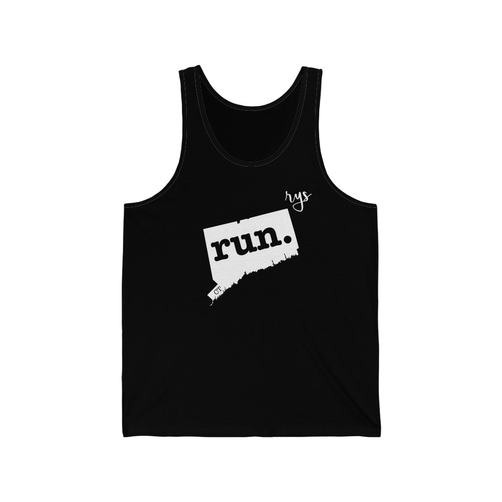 Run Connecticut Men's / Unisex Tank Top (Solid)