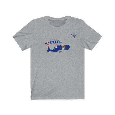 Run Cayman Island Men's / Unisex T-Shirt (Flag)