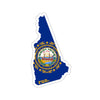 Run New Hampshire Stickers (Flag)