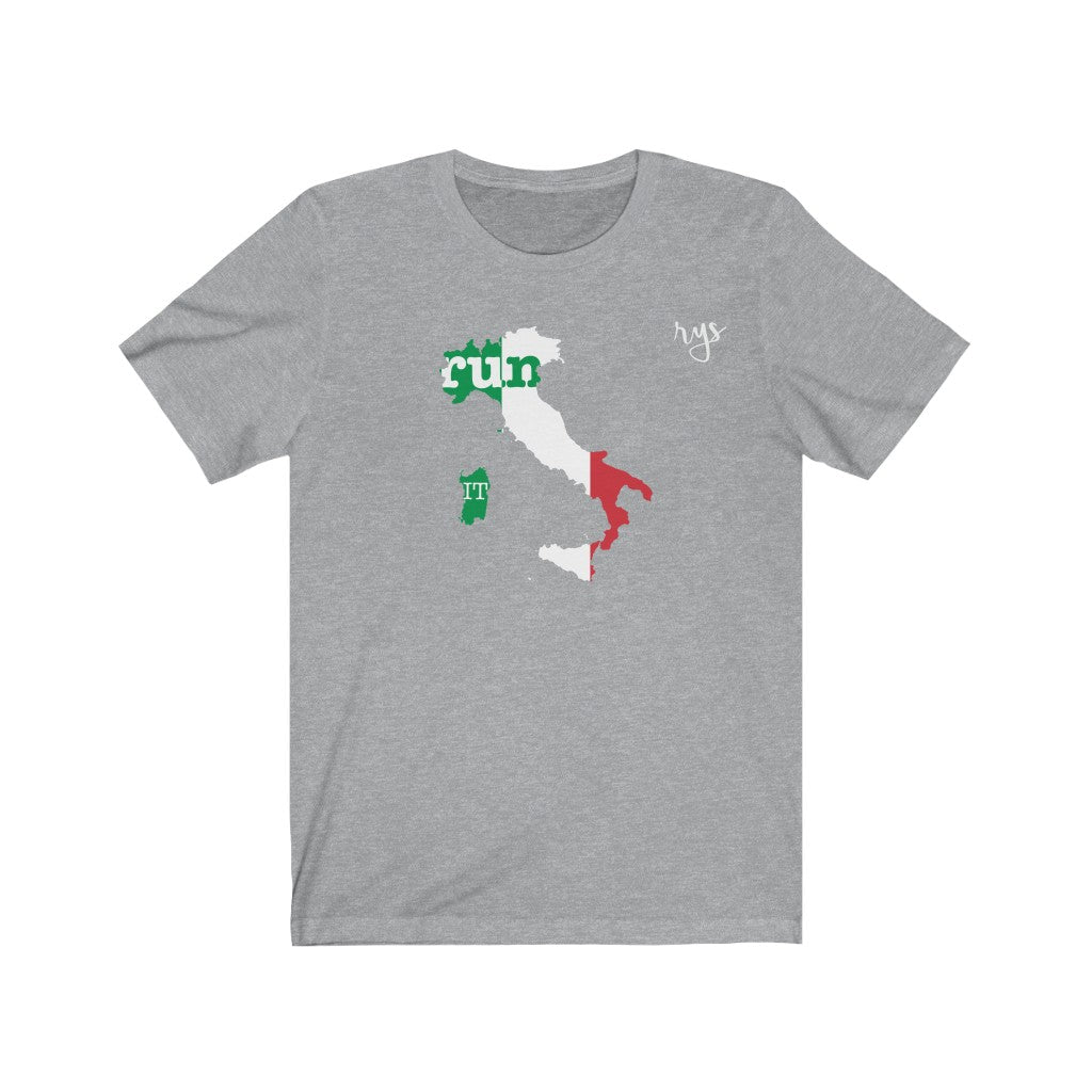 Run Italy Men's / Unisex T-Shirt (Flag)