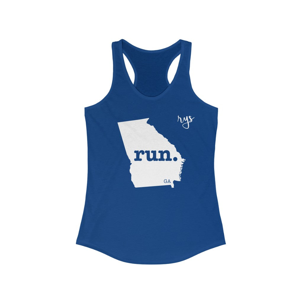 Run Georgia Women's Racerback Tank (Solid)