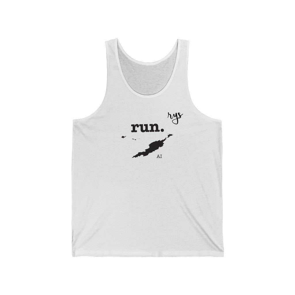 Run Anguilla Men's / Unisex Tank Top (Solid)