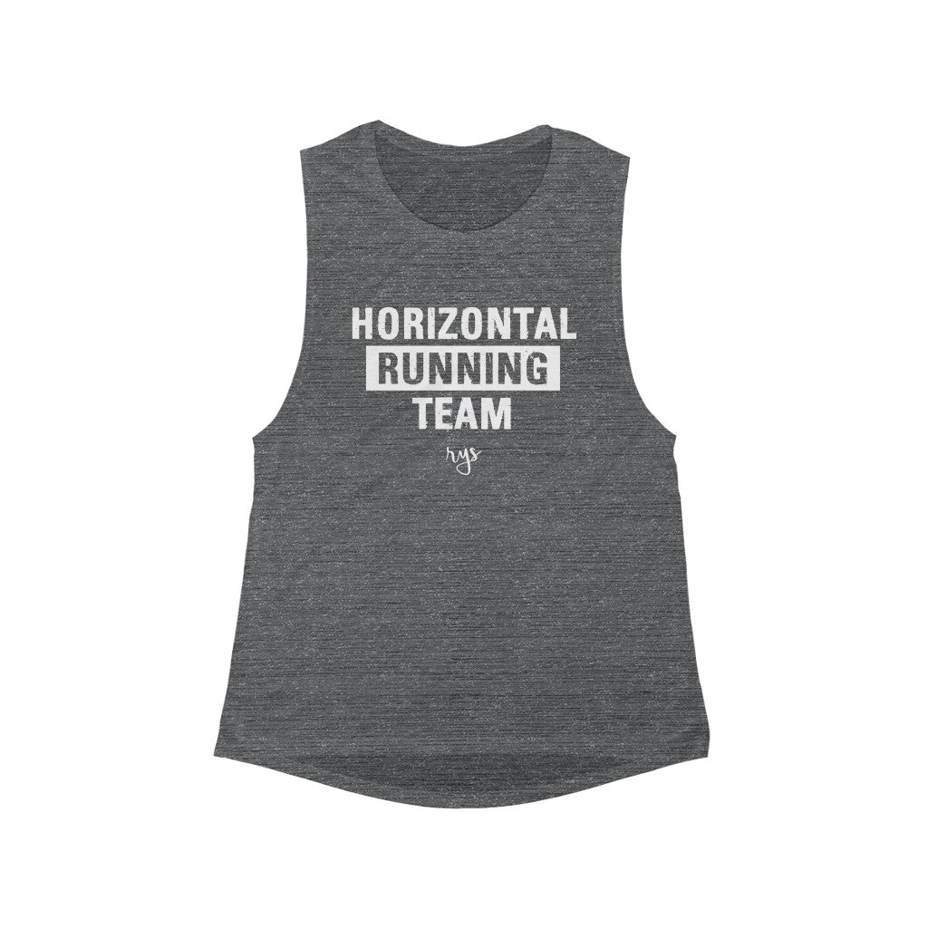 Horizontal Running Team Women's  Scoop Muscle Tank