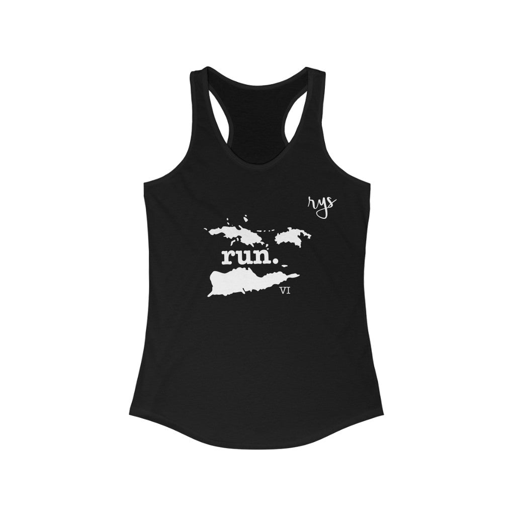 Run US Virgin Island Women's Racerback Tank (Solid)