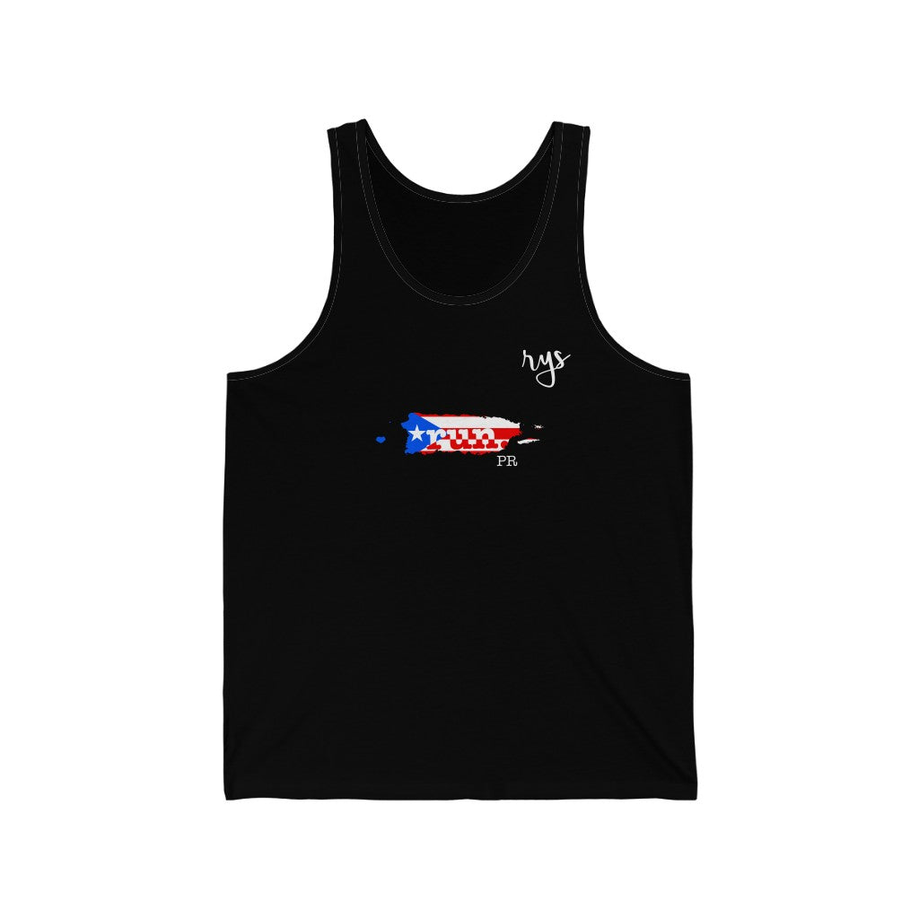 Run Puerto Rico Men's / Unisex Tank Top (Flag)
