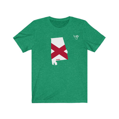 Run Alabama Men's / Unisex T-Shirt (Flag)