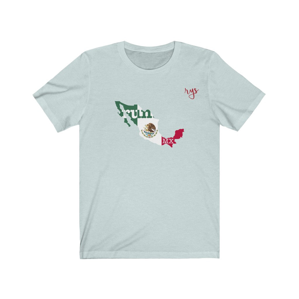 Run Mexico Men's / Unisex T-Shirt (Flag)