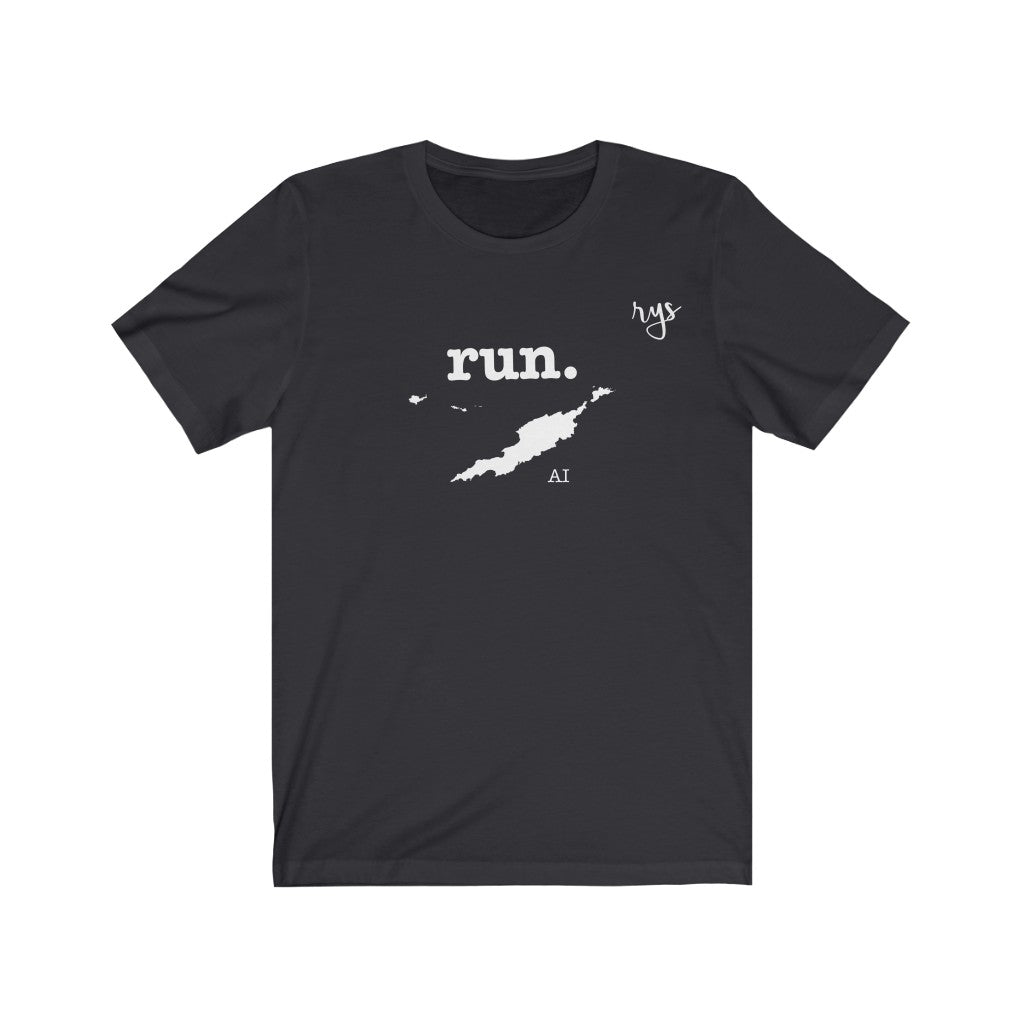 Run Anguilla Men's / Unisex T-Shirt (Solid)