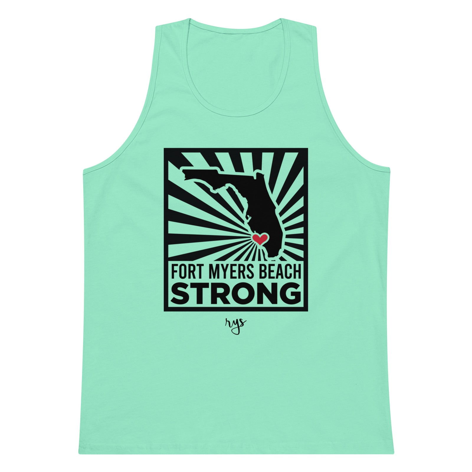 Fort Myers Beach STRONG Burst Men's Tank Top